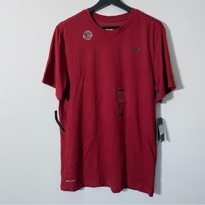 Nike Men's dri-fit cotton tee crew neck short sleeve training tee in size M NEW